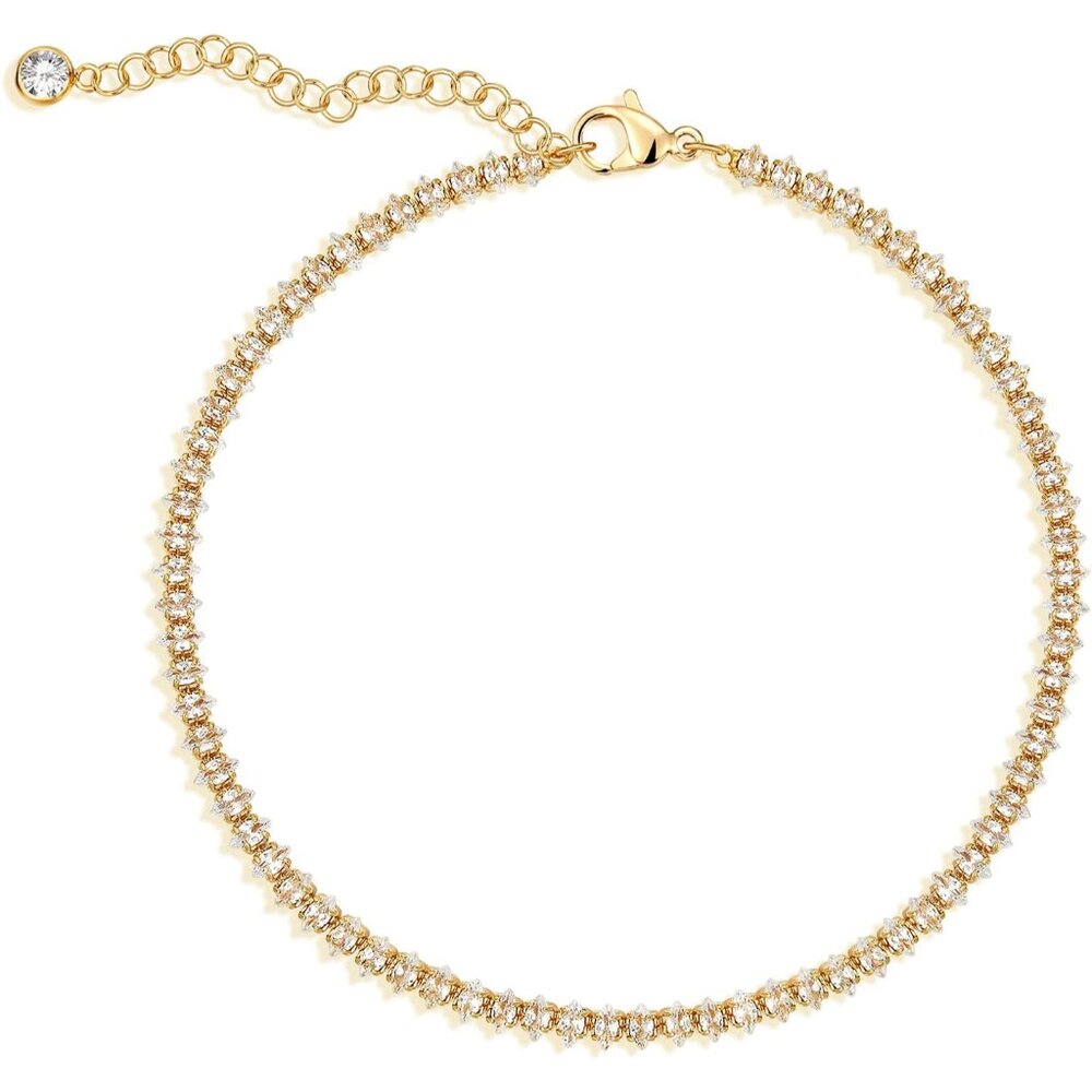 Anklet for Women Gold Chain 14K Gold Plated Dainty Boho Beach Summer Simple Foot